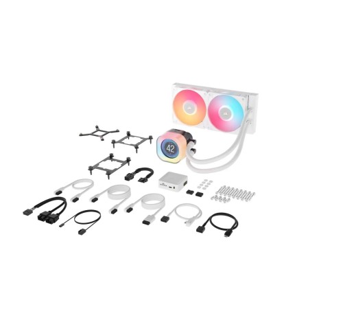 Система жидкостного охлаждения/ Water Cooling System Corsair iCUE LINK TITAN 240 RX LCD (240mm, White, RGB/ Fans: 2x120mm, 73.5CFM, 36dBA, 2100RPM/ S: 1851, 1700, AM5, AM4) Система жидкостного охлаждения/ Water Cooling System Corsair iCUE LINK TITAN 240 RX LCD (240mm, White, RGB/ Fans: 2x120mm, 73.5CFM, 36dBA, 2100RPM/ S: 1851, 1700, AM5, AM4)