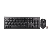 Клавиатура + мышь A4Tech 3000NS клав:черный мышь:черный USB беспроводная Multimedia