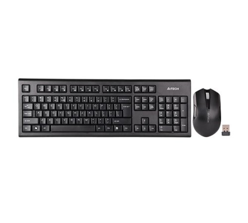 Клавиатура + мышь A4Tech 3000NS клав:черный мышь:черный USB беспроводная Multimedia