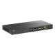 коммутатор D-Link PROJ Настраиваемый L2+ коммутатор, 10x10GBase-X SFP+, 2xCombo 10GBase-T/SFP+, CLI, консольный порт RJ-45