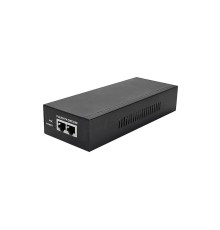 PoE-инжектор/ PoE-инжектор 90W Gigabit Ethernet на 1 порт. Соответствует стандартам PoE IEEE 802.3af/at/bt. Автоматическое определение PoE устройств. Мощность PoE на порт - до 90W. Вх. 1 x RJ45(10/100/1000 Base-T), вых. - 1 x RJ45(10/100/1000 Base-T, PoE,