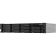 Сетевое хранилище без дисков/ SMB QNAP TS-873AeU-4G NAS 8x3.5/2.5 SATA/SSD trays, 2 x M2 PCIe, 2x 2.5 GbE, 2U rackmount, 1 PSU. AMD Ryzen V1500B 4-core/8-thread 2.2 GHz processor, 4 GB DDR4 RAM (1*4 GB) up to 64GB (2*32 GB). W/o rail kit RAIL-B02