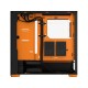 Корпус ПК без блока питания/ Case Fractal Design Pop Air RGB Orange Core TG Clear Tint, Midi-Tower, 3x120mm RGB, 2xUSB-A 3.2 ATX, mATX, mITX Black/Orange