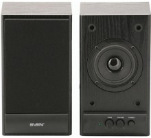 Колонки  деревянные АС SPS-607 (6 Вт), чёрный