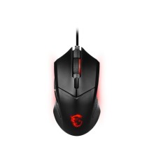 Мышь  проводная Gaming Mouse MSI CLUTCH GM08, Wired, DPI 3200 (max. 4200 by software), Red lighting, Adjustable Weight system, 92g (w/o weights & cable), black