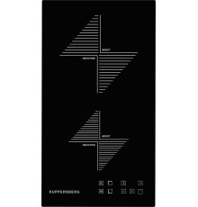 Индукционная домино Kuppersberg/ Индукционная варочная поверхность Kuppersberg, домино, коллекция High-Tech, 30 см, прямые края, 9 уровней мощности, инвертер, бустер, блокировка управления, Stop and Go, таймер, автоматическое отключение, сенсорное управле