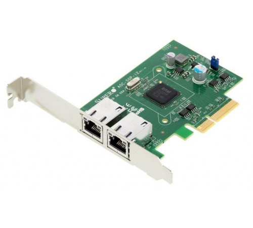 Сетевая карта/ AOC-SGP-I2 Standard LP 2-port GbE with Intel i350