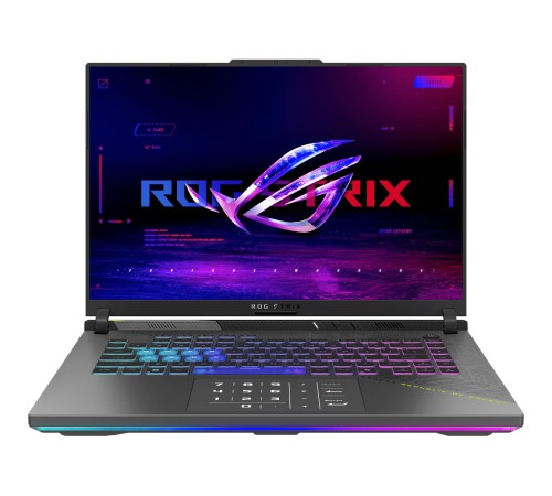 Ноутбук/ ASUS ROG Strix G16 G614PR-RV027 16"(1920x1200 (матовый, 165Hz) IPS)/AMD Ryzen 9 8940HX(4Ghz)/16384Mb/1024PCISSDGb/noDVD/Ext:NVIDIA GeForce RTX 5070 Ti(12288Mb)/Cam/BT/WiFi/90WHr/war 1y/2.5kg/Eclipse Gray/DOS