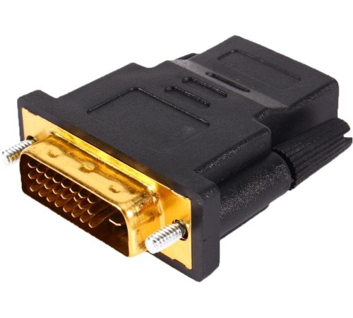 Greenconnect Адаптер-переходник DVI-D Dual-link 24+1M/HDMI 19F GCR-CV105 Greenconnect Адаптер-переходник DVI-D Dual-link 24+1M/HDMI 19F GCR-CV105