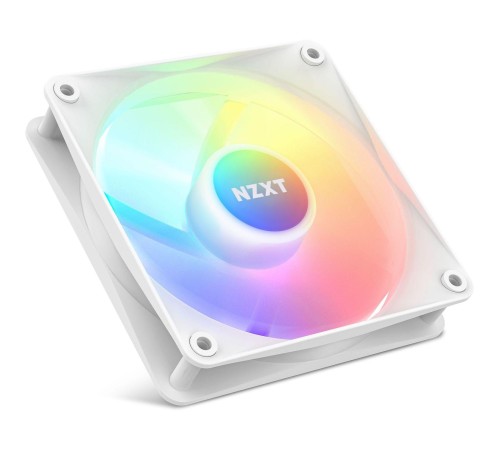 Кулер для корпуса ПК/ Case Cooler NZXT F120 RGB Core (120x120x25mm, 4-pin PWM, RGB, 78.86CFM, 33.88dBA, 1800RPM, White)