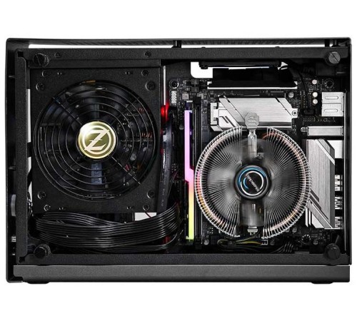 корпус ZALMAN M2 MINI, MITX, ALUMINIUM, SILVER, WINDOWx2, RISER CARD, 2x3.5", 3x2.5", 1xUSB3.0, 1xUSB3.1 TYPE-C, TOP 1x80mm (незначительное повреждение коробки)