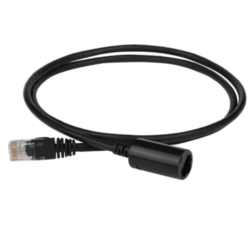 Удлинитель патч-корда UTP кат.5E, розетка RJ45 - вилка RJ-45, 0.5 м, черный Удлинитель патч-корда UTP кат.5E, розетка RJ45 - вилка RJ-45, 0.5 м, черный
