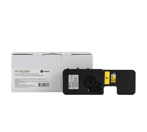Тонер-картридж F+ imaging, желтый, 2 200 страниц, для Kyocera моделей Ecosys P5021cdw/M5521cdn (аналог TK-5230Y /1T02R9ANL0), FP-TK5230Y