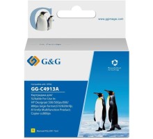 Картридж Cartridge G&G 82 для DesignJet 500/510/800/815/120 желтый 69 мл  аналог C4913A  гарантия 36 мес.