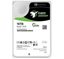 Жесткий диск Seagate Exos X18 HDD 3.5" SATA 16Tb, 7200 rpm, 256Mb buffer, 512e/4kn, CMR, ST16000NM000J, 1 year