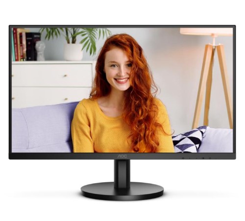 монитор 27" AOC 27B3HMA2 1920х1080, WLED, 16:9, VA, 250cd, 3000:1, 20M:1, 4ms, 178/178, VGA, HDMI, 100Hz, Speakers, Tilt, Внутр, VESA, Black, 3y