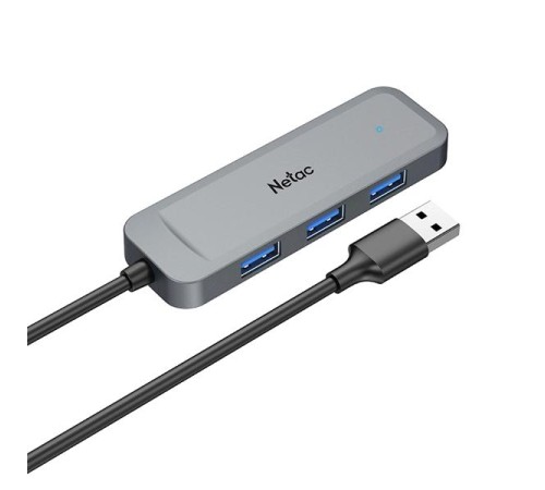 USB-концентратор Netac USB Hub WF11, USB-A to USB3.0*4 (repl. NT08WF11-30GR)