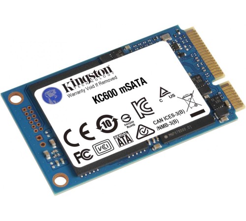 Твердотельный накопитель/ Kingston SSD KC600, 256GB, mSATA, SATA3, 3D TLC, R/W 550/500MB/s, IOPs 90 000/80 000, DRAM buffer 256MB, TBW 150, DWPD 0.32 (12 мес) Твердотельный накопитель/ Kingston SSD KC600, 256GB, mSATA, SATA3, 3D TLC, R/W 550/500MB/s, IOPs 90 000/80 000, DRAM buffer 256MB, TBW 150, DWPD 0.32 (12 мес)