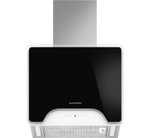 Наклонная вытяжка Kuppersberg/ Пристенная наклонная вытяжка, ширина 60 см, отвод/рециркуляция, 850 м3/час, сенсорное управление, 4 скорости светодиодное освещение 2*2 вт, металлический жироулавливающий фильтр, угольный фильтр KF-ES (опция), цвет: черный с