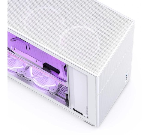 Корпус без блока питания/ Case JONSBO D41 MESH, Midi-Tower, TG, no fan, 1xUSB-A 3.2 + 1xUSB-C 3.2, ATX, mATX White