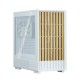 корпус ZALMAN P10 NAMU, MATX, WHITE, WINDOW, FRONT COVER WALNUT, 2x3.5", 3x2.5", 1xUSB TYPE-C, 1xUSB3.0, FRONT 2x120mm, REAR 1x120mm ARGB