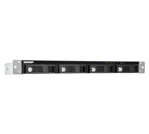 Полка расширения сетевого хранилища без дисков/ channel QNAP DAS TR-004U 4-Bay 2.5/3.5 SATA  Type-C USB 3.1 Gen 1 (5 Gb/s )  Direct Attached Storage with Hardware RAID. W/o rail kit RAIL-B02