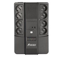 ИБП POWERMAN Brick 850 PLUS, линейно-интерактивный, 850ВА, 480Вт, 4 евророзетки с резервным питанием, 4 евророзетки с фильтрацией, USB, защита RJ45/RJ11, батарея 12В 9Ач 1 шт., 293мм х 202мм х 93мм, 5.2 кг./ UPS POWERMAN Brick 850 PLUS, line-interactive,