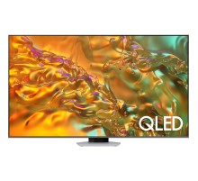 Телевизор ЖК 85'' Samsung/ 85", QLED, Ultra HD, Tizen Smart TV, 120 Hz, HDR10+, Wi-Fi, Voice, DVB-T2/C/S2, Bluetooth, CI+(1.4), FreeSync Premium Pro, 2.2 ch 40W, Dolby Atmos, OTS Lite, 4HDMI, 2USB, Silver 2024