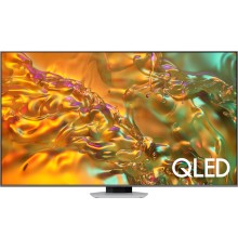 Телевизор ЖК 85'' Samsung/ 85", QLED, Ultra HD, Tizen Smart TV, 120 Hz, HDR10+, Wi-Fi, Voice, DVB-T2/C/S2, Bluetooth, CI+(1.4), FreeSync Premium Pro, 2.2 ch 40W, Dolby Atmos, OTS Lite, 4HDMI, 2USB, Silver 2024