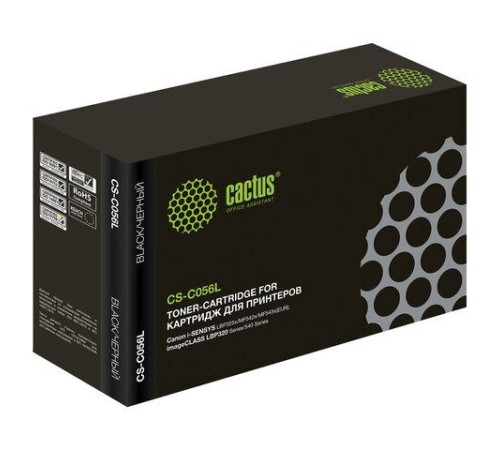 -/ Картридж лазерный Cactus CS-C056L 056 L черный (5100стр.) для Canon imageCLASS LBP320 Series/540 Ser