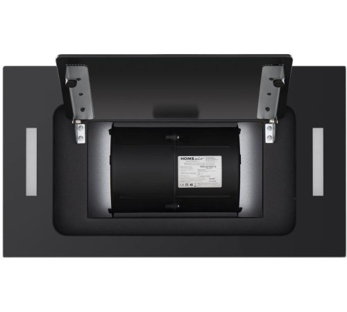ВЫТЯЖКА HOMSair CROСUS PUSH 52 Glass Black/ полновстраиваемая, кнопочное управление, 3 скорости, 850 м3/ч, до 30 м2, 53 дБ, угольный фильтр CF02X - 2 шт, ШхВхД: 518х191х290 мм, черный цвет