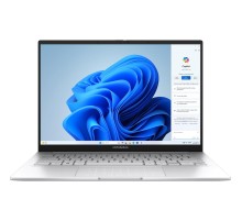 Ноутбук/ ASUS UX3405MA-QD488W 14"(1920x1200 OLED 16:10)/Intel Core Ultra 7 155H(1.4Ghz)/16384Mb/1024SSDGb/noDVD/Int:Intel Arc graphics/Cam/BT/WiFi/75WHr/war 1y/1.22kg/Foggy Silver/Win11Home + EVO; алюм корп; NumberPad; чехол; USB-RJ45 кабель