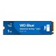 Твердотельный накопитель Western Digital Blue SN5000 SSD M2.2280 PCIe 4.0 1Tb, 5150MBs/4900MBs, TBW 600, WDS100T4B0E, 1 year
