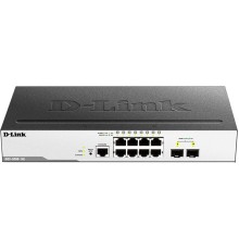 Коммутатор/ Managed L2 Switch 8x1000Base-T, 2x1000Base-X SFP, Surge 6KV, CLI, RJ45 Console, RPS, Dying Gasp