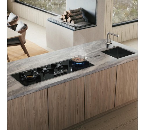 Газовая варочная панель ASKO/ Арт. 741474 ; Газовая варочная панель ASKO, 4 зоны,материал стеклокерамика,кольцо для вока-чугун,электроподжиг, цвет черный