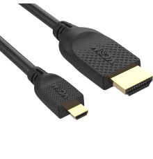 Кабель/ Кабель HDMI-19M --MicroHDMI-19M ver 2.0 1.8m VCOM <CG587-1.8M>