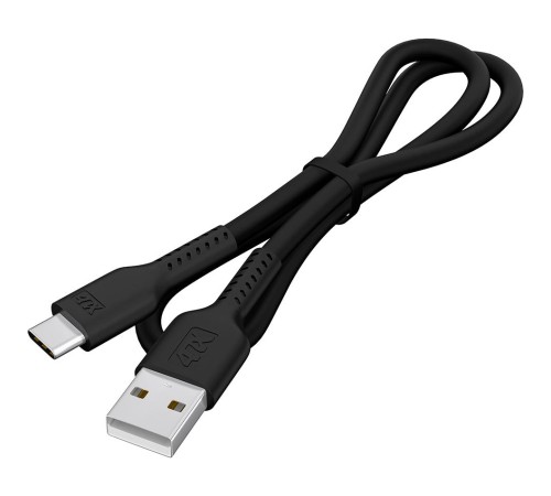 Кабель 0.5m TypeC, QC, черный, черный ПВХ Кабель 0.5m TypeC, QC, черный, черный ПВХ