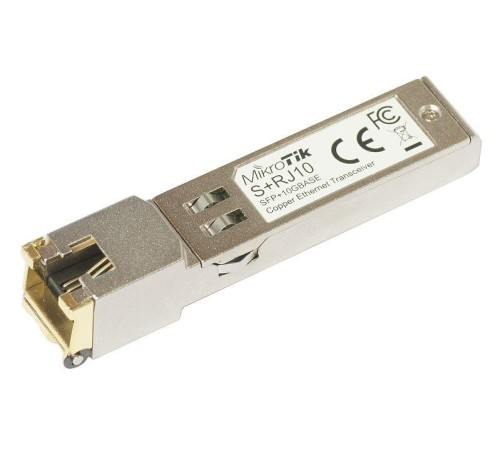 Трансивер MikroTik RJ45 SFP+ 10/100/1000M/2.5G/5G/10G copper module Трансивер MikroTik RJ45 SFP+ 10/100/1000M/2.5G/5G/10G copper module