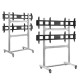 ONKRON напольный мобильный стенд для видеостен 2х2 4 x 43”- 55" FSPRO2L-22 серебристый