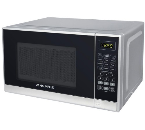 Микроволновые печи MAUNFELD MFSMO.20.7SGB/ СВЧ печь, 20л, 700Вт, электронное управление, черное стекло+планка из нержавеющей стали, 440х330х259(ШхГхВ)
