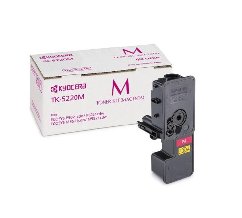 Kyocera Тонер-картридж TK-5220M для P5021cdn/P5021cdw/M5521cdn/M5521cdw пурпурный (1200 стр.) Kyocera Тонер-картридж TK-5220M для P5021cdn/P5021cdw/M5521cdn/M5521cdw пурпурный (1200 стр.)