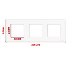 Рамка электроустановочная 3 пост. Moes Switch Surface Frame белый модели PP-SR-EU