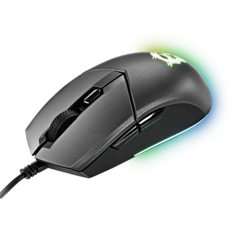 Мышь  проводная Gaming Mouse MSI Clutch GM11, Wired, DPI 5000, symmetrical design, RGB lighting, Black