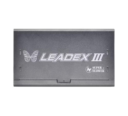 блок питания 1300 Ватт/ Power Supply Super Flower Leadex III Gold, 1300W, ATX 3.1, 140mm, 8xSATA, 4xPCI-E(6+2), 1x12VHPWR(12+4), APFC, 80+ Gold, Full Modular блок питания 1300 Ватт/ Power Supply Super Flower Leadex III Gold, 1300W, ATX 3.1, 140mm, 8xSATA, 4xPCI-E(6+2), 1x12VHPWR(12+4), APFC, 80+ Gold, Full Modular