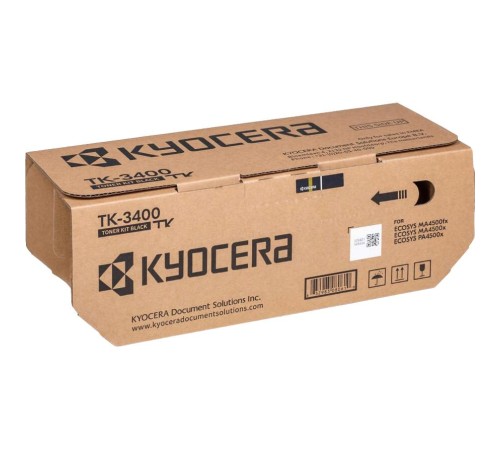 Tонер-картридж Kyocera TK-3400/ Black Toner Cartridge for Kyocera ECOSYS PA4500x Printers (12,500 Pages) Tонер-картридж Kyocera TK-3400/ Black Toner Cartridge for Kyocera ECOSYS PA4500x Printers (12,500 Pages)
