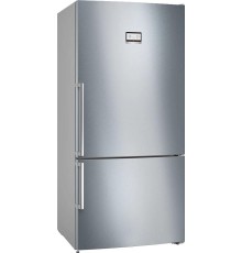 Холодильник BOSCH Full NoFrost, Serie   6, Габариты 186x86x81, Общий пол. объем: 619 (х:479, м:140), Нерж. сталь с легкой очисткой, Цифровой LCD дисплей, Внешние высокие металлические ручки, Multi Airflow, AirFresh Filter, Верхнее LED освещение, Два отдел