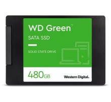 Твердотельный накопитель Western Digital Green SSD 2,5” SATA 480Gb, WDS480G3G0A, 1 year (незначительное повреждение коробки)