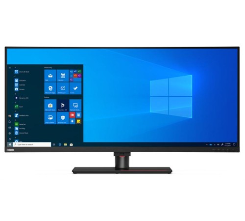 Монитор Lenovo ThinkVision P40w-20 39.7" 21:9 UHD (5120x2160) IPS, AG, Curved, 4ms, 300N, 2xThunderblot 4, 1xHDMI 2.0, 1xDP 1.4, 1xEthernet(RJ45), USB HUB (5xUSB 3.2 Gen 1), 99% sRGB, 98% DCI-P3, LTPS,1YR