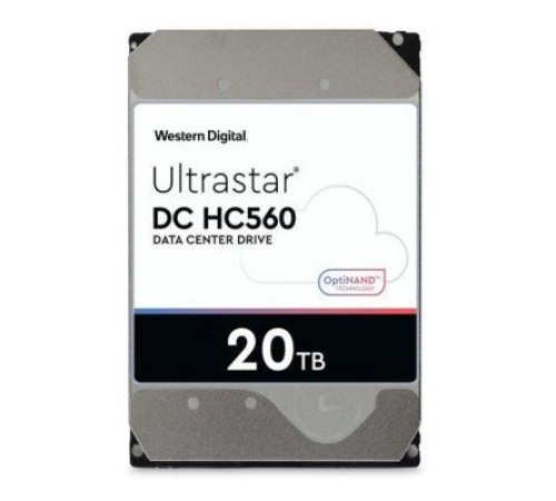 Жесткий диск Western Digital Ultrastar DC HС560 HDD 3.5" SAS 20TB, 7200 rpm, 512MB buffer, 512e/4Kn, 0F38652, 1 year