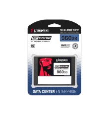 Твердотельный накопитель/ Kingston SSD DC600M, 960GB, 2.5" 7mm, SATA3, 3D TLC, R/W 560/530MB/s, IOPs 94 000/65 000, TBW 1752, DWPD 1 (12 мес)